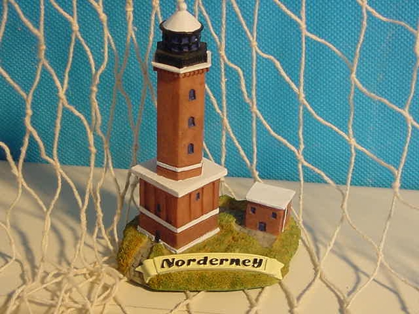 Glasquader Norderney Leuchtturm in Gift Box Germany Deutschland Souvenir,Neu 